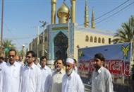 استادان وکارکنان دانشگاه آزاد اسلامی واحد سراوان  در راهپیمایی روز قدس شرکت کردند.