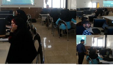 کلاس آموزش کامپیوتر در موسسه غیرانتفاعی شاهرود