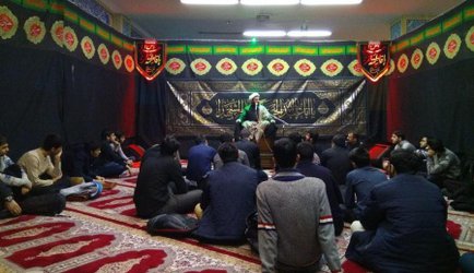 برگزاری مراسم سوگواری ایام فاطمیه در دانشگاه آزاد اسلامی واحد تهران مرکزی