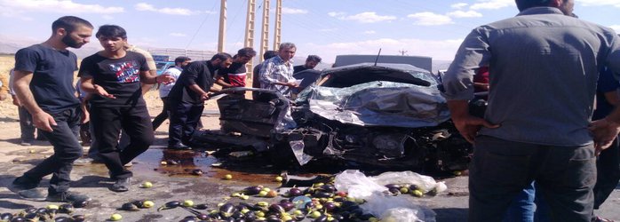 ۴کشته در سانحه تصادف دو خودرو در جاده ی کمربندی یاسوج - اصفهان