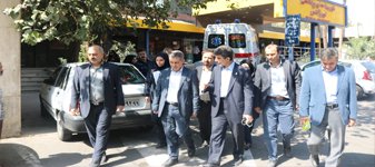 معاون درمان وزارت بهداشت و ریاست دانشگاه از بیمارستانهای  فیروزآبادی ، لولاگر و  شهید فهمیده ، بازدید نمودند