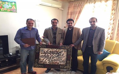 مراسم دیدار و تجلیل از خانواده محترم جانباز دانشجو میلاد میدانی
