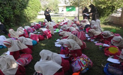 مسابقه نقاشی "کودک و دوستی با محیط زیست"در دهدشت برگزار شد+عکس