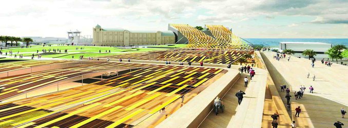 This Golden Canopy Could Power 500 Homes
