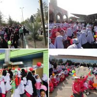 بمناسبت روز جهانی غذا؛ پیاده روی دانش آموزی با عنوان " پیاده روی از خانه تا مدرسه" با هدف ترویج فرهنگ تحرک بدنی در بین دانش آموزان در فسا برگزار شد