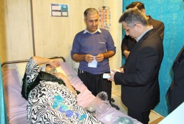 بازدید دکتر قاسم جان بابائی معاون درمان وزیر بهداشت از بیمارستان سینا