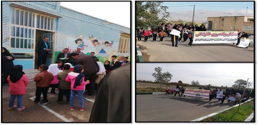 برگزاری همایش پیاده روی خانوادگی در روستای وامرزان شهرستان دامغان