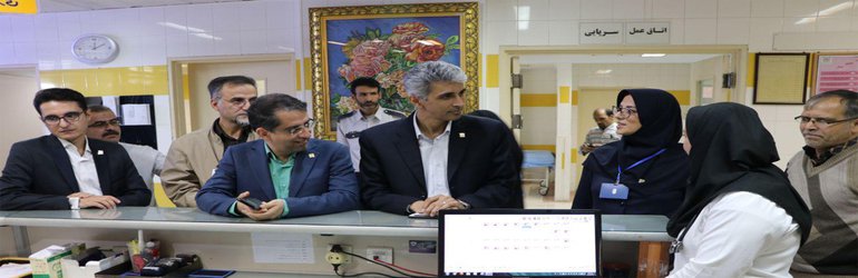 بازدید رئیس دانشگاه علوم پزشکی استان سمنان از بیمارستان ولایت دامغان