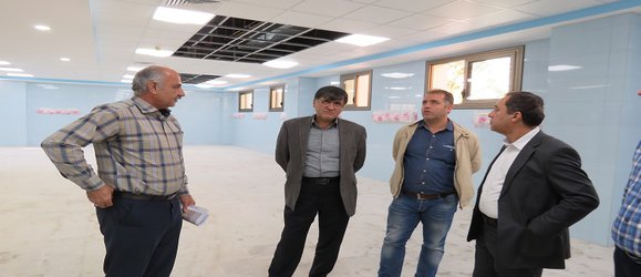 بازدید معاون توسعه مدیریت و منابع دانشگاه از پروژه ساخت اورژانس مرکز آموزشی درمانی پنجم آذر