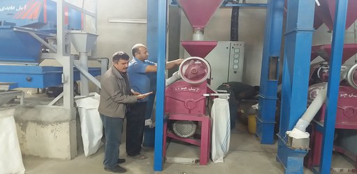 خط جدید تبدیل برنج در کارخانه شالیکوبی مرکز ترویج و توسعه تکنولوژی هراز نصب و راه اندازی شد