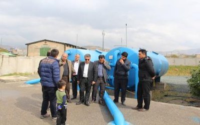 بازدید سید منصور هاشمی نسب از تاسیسات آبی شهرکامیاران