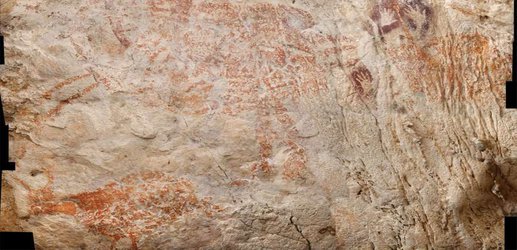 World’s first figurative art is of an unknown animal in Borneo