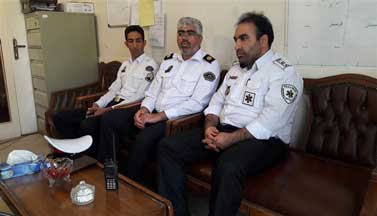 جلسه سرپرست فوریت های پزشکی با فرمانده راهنمائی و رانندگی گرمسار برگزار شد