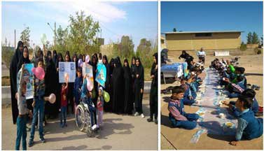 برگزاری همایش پیاده روی خانوادگی در روستای برم شهرستان دامغان