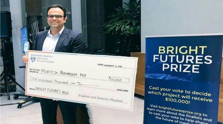 محقق ایرانی، برنده جایزه ۱۰۰ هزار دلاری «آینده روشن» شد
