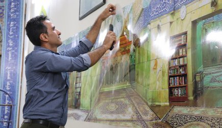 آذین بندی مسجد امام صادق (ع) بیمارستان بوعلی به مناسبت فرارسیدن اعیاد ماه ربیع الاول