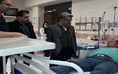 بازدید سرزده معاون درمان دانشگاه از پایگاههای جاده ای و بیمارستان امام رضا (ع) میامی
