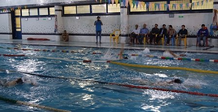 قهرمانان شنا در هفدهمین جشنواره ورزشی درون دانشگاهی دانشجویان دانشگاه تهران