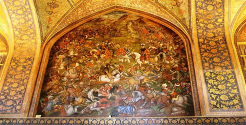 نشست تخصصی مرمت تابلوی نقاشی جنگ چالدران  در دانشگاه هنراصفهان برگزار شد