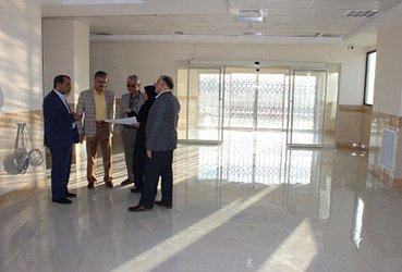 بازدید رئیس دانشگاه از ساختمان غربالگری سرطان بیمارستان بهشتی
