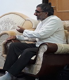 دیدار رییس دانشگاه شهرکرد  و جمعی از اعضای هیات رییسه و بسیجیان دانشگاه از جانباز ۷۰درصد جنگ تحمیلی