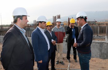 بازدید رئیس دانشگاه از بیمارستان در حال ساخت بقیه الله (عج)