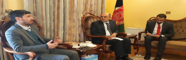 دیدار و ملاقات مدیر امور بین الملل دانشگاه حکیم سبزواری با سفیر کبیر افغانستان