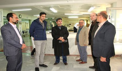 ‫بازدید ریاست محترم دانشگاه آزاد اسلامی شاهرود و ریاست محترم هیات امنای دانشگاههای آزاد استان از بخشهای مختلف بیمارستان