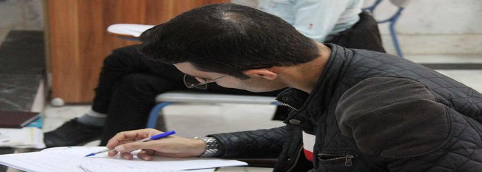 گزارش تصویری از اولین روز برگزاری امتحانات نیمسال اول دانشجویان واحد ساری