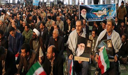 تجدید میثاق دانشگاهیان دانشگاه آزاد اسلامی شهرکرد با رهبر معظم انقلاب و آرمان های مقدس جمهوری اسلامی ایران در مراسم ۹ دی