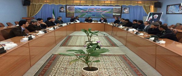ارائه سخنرانی رئیس بخش تحقیقات فنی و مهندسی مرکز استان اردبیل درجلسه شورای حفاظت از منابع، مجاری و تاسیسات آبی مغان
