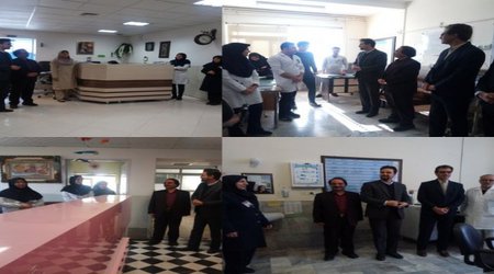 حضور ریاست دانشگاه علوم پزشکی تربت حیدریه در بیمارستان آموزشی درمانی نهم دی و تبریک روز پرستار