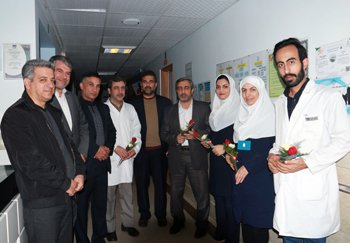 بازدید مسئولین شهرستان کاشان از بیمارستان های متینی و نقوی
