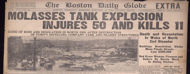 Without Warning, Molasses Surged Over Boston 100 Years Ago This Week