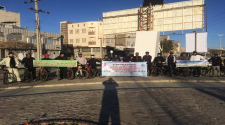 برگزاری همایش دوچرخه سواری در دانشگاه علوم پزشکی تربت حیدریه