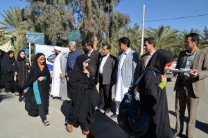 مراسم استقبال از دانشجویان راهیان نور مجتمع
