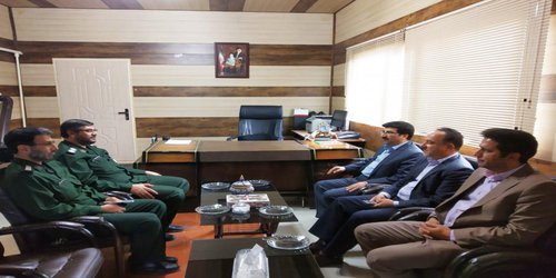 دیدار سرپرست دانشگاه با فرمانده سپاه پاسداران ناحیه اسدآباد