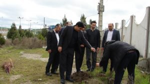 روز درختکاری در دانشگاه آزاد اسلامی واحد بیله سوار مغان