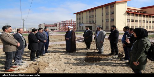 برگزاری مراسم روز درختکاری در دانشگاه محقق اردبیلی