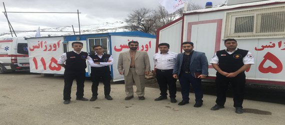 بازدید حراست محترم دانشگاه علوم پزشکی کردستان از کمپ نوروزی بیجار و انتخاب کمپ بیجار به عنوان برترین کمپ شهرستانی