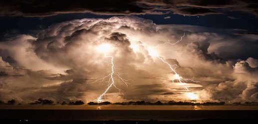 Most powerful thunderstorm ever measured produced 1.3 billion volts
