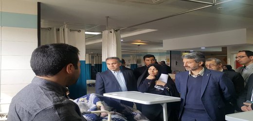 بازدید نوروزی سرپرست دانشگاه از مرکز درمانی امام حسین(ع) بهارستان