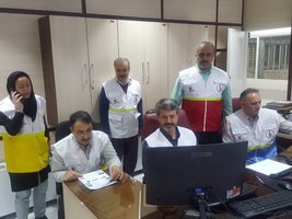 فعال سازی چارت فرماندهی عملیات EOC  با حضور سرپرست دانشگاه علوم پزشکی ایران