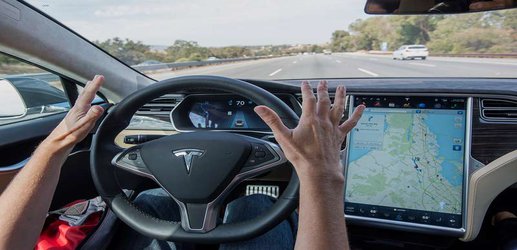 Tesla’s autopilot tricked into driving on the wrong side of the road