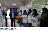 بازدید نوروزی دکتر مرعشی، عضو هیئت رئیسه دانشگاه از بیمارستان های آرش و بهرامی در سیزدهمین روز سال جدید